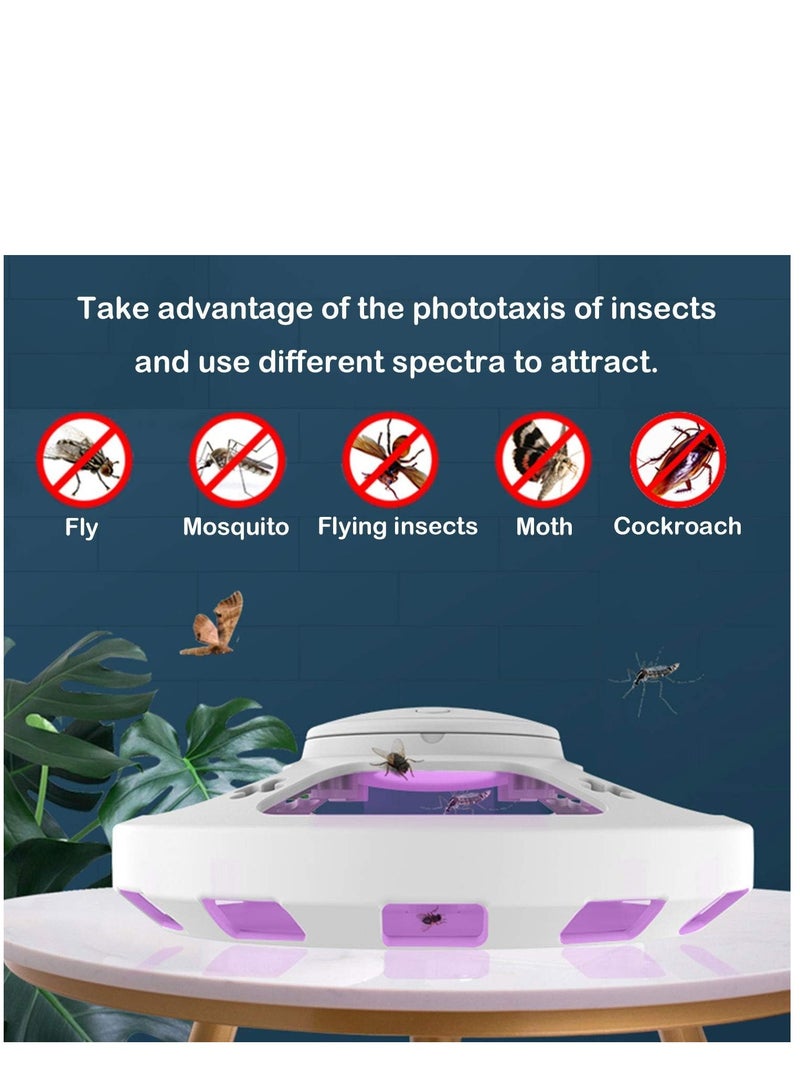 KASTWAVE قاتل الحشرات، مصيدة الذباب للمنزل، شبكة كهربائية للبعوض، مصيدة ذباب USB، قاتل البعوض للاستخدام الداخلي والخارجي، للمنزل، الحديقة، الداخلية، المطبخ، غرفة المعيشة، البعوض، الذباب، العث - Image 4