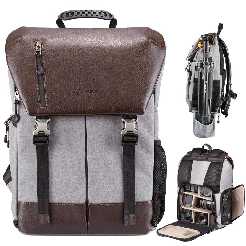 TARION Camera Backpack Waterproof Certified IPX5 Side Access with 15.6 Inch Laptop Compartment Raincover DSLR SLR Mirrorless Camera Bag Backpacks Rucksack Case for Women Men Photographer Lens Tripod - Image 1