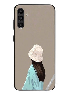 Protective Case Cover For Samsung Galaxy A13 5G Brown Hat Girl Design Multicolour
