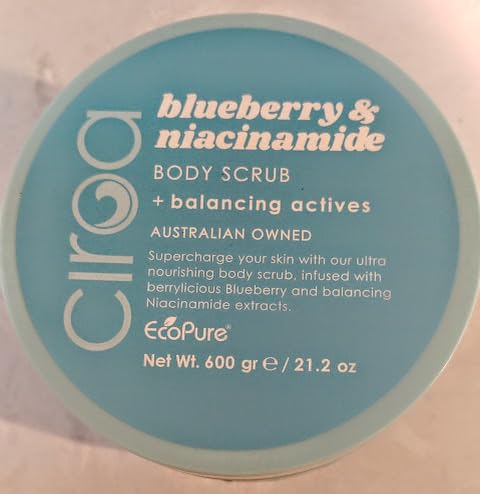 Ciroa Blueberry Niacinamide BODY SCRUB 212 oz 600gr Pack of One