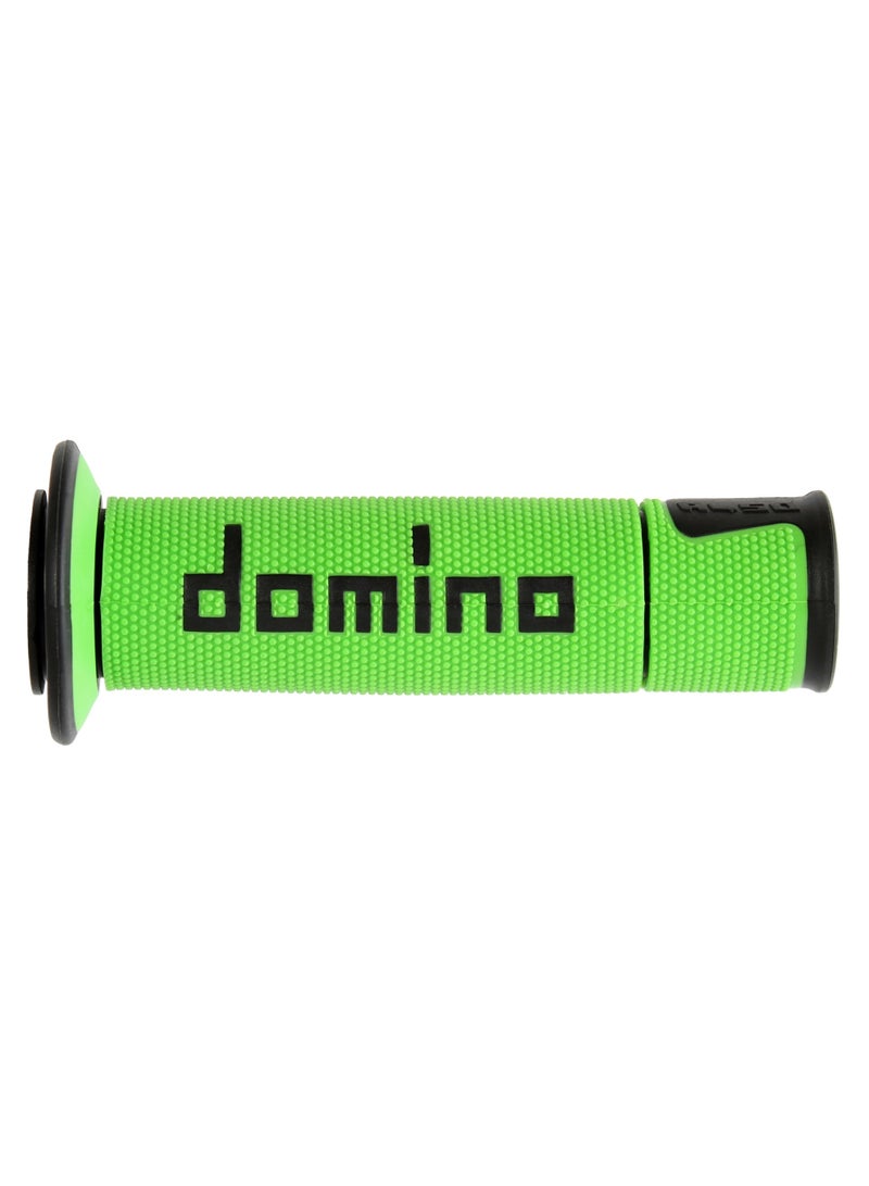 دومينو مقابض Domino Racing A450 لسباقات الطرق المعبدة – أخضر/أسود - Image 2