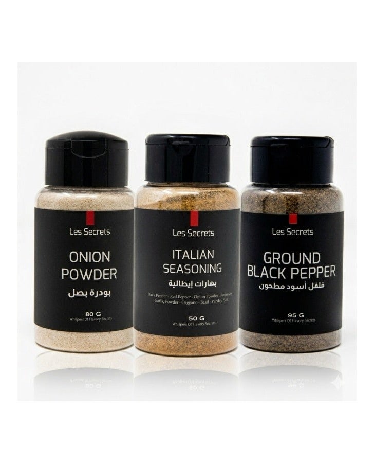 Ground black pepper  95 - Italian seasoning  50 - Onion powder 80 gm Bundle