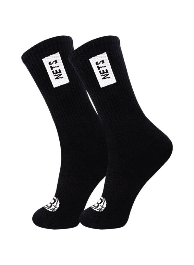 NBA Long Tube Socks Anti-Odor Antibacterial Fashion Trend Running Casual High Tube Basketball Sports Cotton Socks 3 Pairs - Image 3