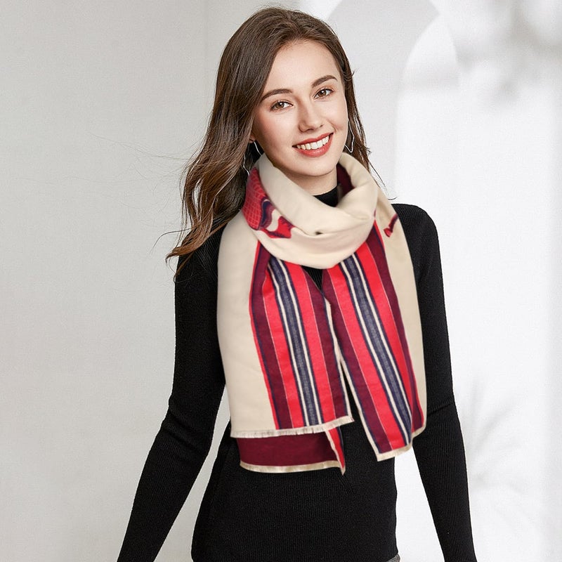 EXTREE Scarfs for Women Pashmina Silky Shawl Wrap for Evening Dressing Blanket Open Front Poncho Cape - Image 3