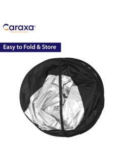 Caraxa Car Windshield Sun Shade Round Color Silver 150X75CM  - Image 4