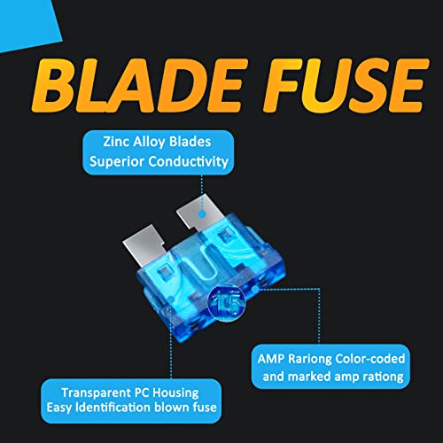 RoadandLord Auto Car Standard Blade Fuses Assortment Kit – 30Pcs Standard Fuse (2A/3A/5A/7.5A/10A/15A/20A/25A/30A/35A) for Car Boat Truck SUV Automotive Replacement Fuses - Image 4