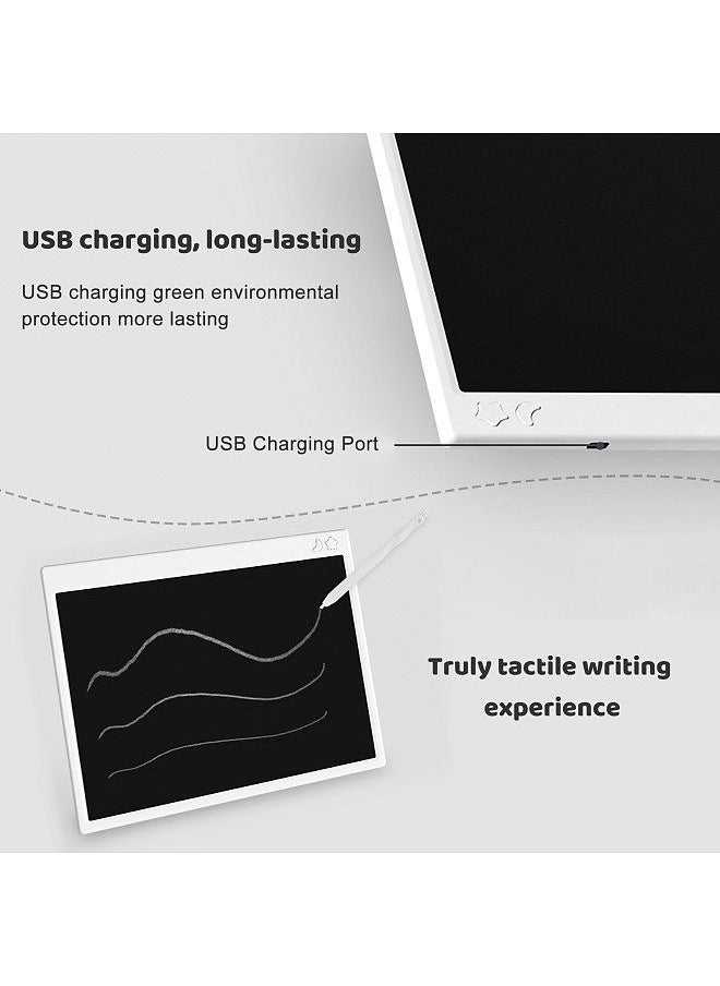 Generic - 16 Inch LCD Writing Tablet Portable Educational Learning USB Rechargeable Erasable Reusable Electronic Handwriting Drawing Board with Stylus Pen Gifts for Kids Boys Girls - Image 1