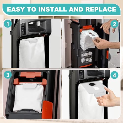 Ethanberg 12 Pack Replacement Vacuum Dust Bags for LG CordZero All-in-One Cordless Cleaner A939KBGS, A938KBGS and A937KGMS, Dirt Disposal Vacuum Replacement Bags Compatible with LG All-in-One Tower - Image 5