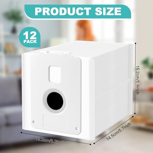 Ethanberg 12 Pack Replacement Vacuum Dust Bags for LG CordZero All-in-One Cordless Cleaner A939KBGS, A938KBGS and A937KGMS, Dirt Disposal Vacuum Replacement Bags Compatible with LG All-in-One Tower - Image 2