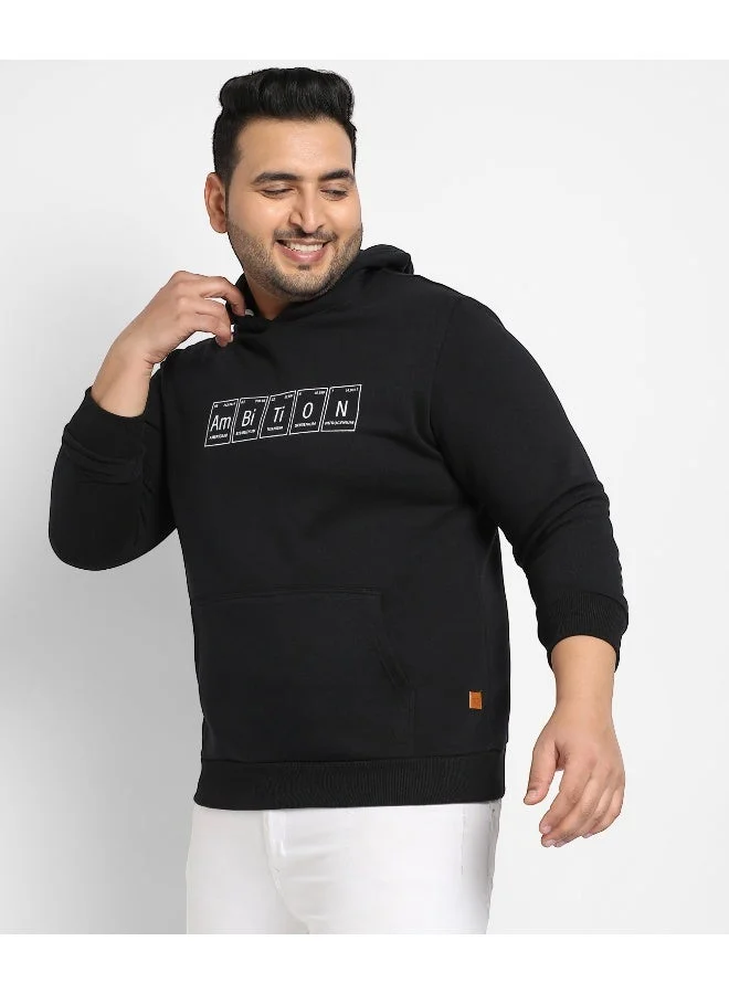 انستافاب بلس هودي طموح رجالي أسود من إنستافاب بلس بجيوب كنغر