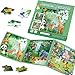 Ranqibo Magnetic Puzzles for Toddlers 35 75Pieces Travel Toys Animal Jungle Puzzles Ages 46 Educational Learning Magnets Road Car Trip Airplane Activities Toys for 3 4 5 6 7 Girls Boys Gift - Image 2
