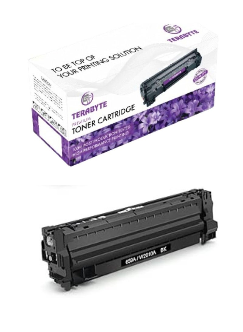 Terabyte 659A Toner Cartridge Replacement For Color Enterprise M856dn, M776dn, Color Enterprise Flow MFP M776z, M776zs (W2010A Black,) - Image 1