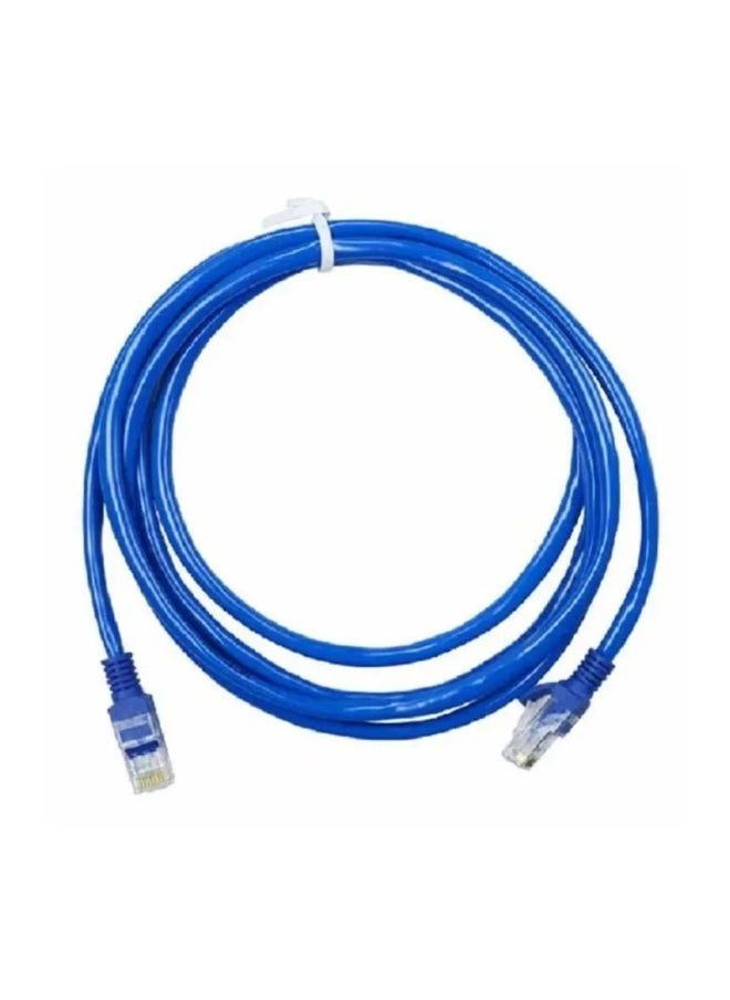 Generic Computer Network Router Wide Band Aluminum Core Cable 5 Class Home Use 8 Core Twisted Network Cable RJ45 Port-Color:15 M Network Cable Blue  - Image 4