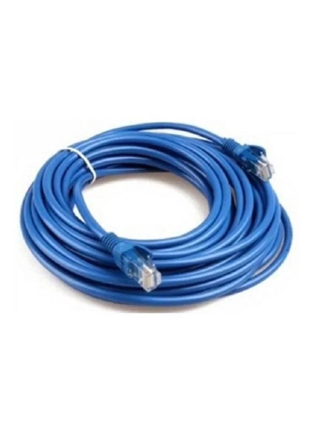Generic Computer Network Router Wide Band Aluminum Core Cable 5 Class Home Use 8 Core Twisted Network Cable RJ45 Port-Color:15 M Network Cable Blue  - Image 5