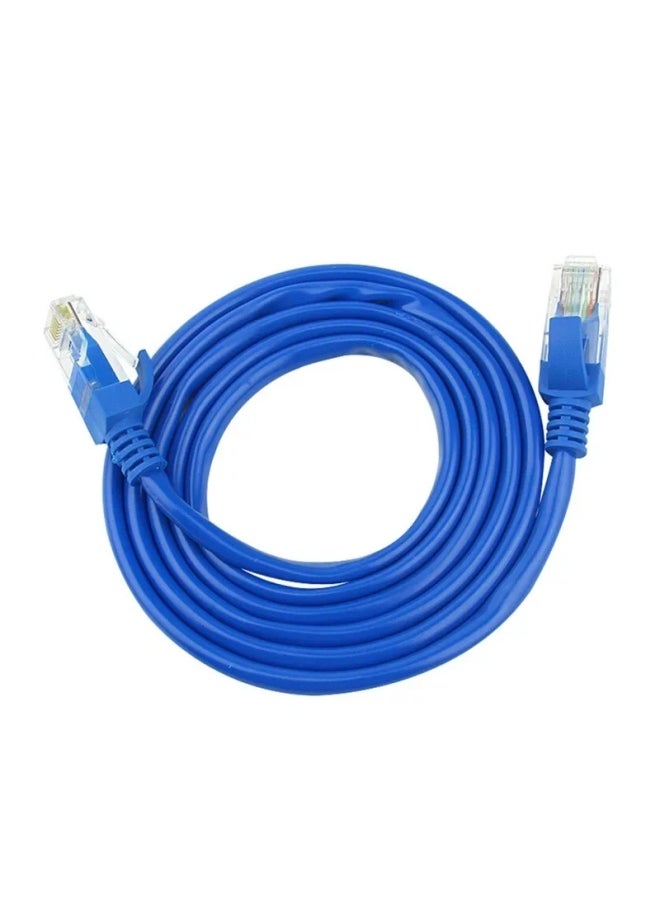 Generic Computer Network Router Wide Band Aluminum Core Cable 5 Class Home Use 8 Core Twisted Network Cable RJ45 Port-Color:15 M Network Cable Blue  - Image 3