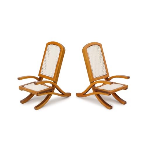 Cutemini 2PCS Retro Vintage Brown Wooden 112 Scale Dollhouse Chair Furniture Accessory - Image 5