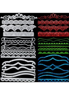 Patelai 19 Pcs Die Cuts For Card Making Metal Lace Scrapbooking Die Cuts Border Cutting Dies Embossing Stencil Template For Diy Crafts Wedding Photo Frame Album Decorations 19 Styles  - Image 1