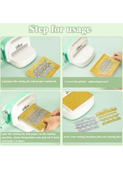 Patelai 19 Pcs Die Cuts For Card Making Metal Lace Scrapbooking Die Cuts Border Cutting Dies Embossing Stencil Template For Diy Crafts Wedding Photo Frame Album Decorations 19 Styles  - Image 4
