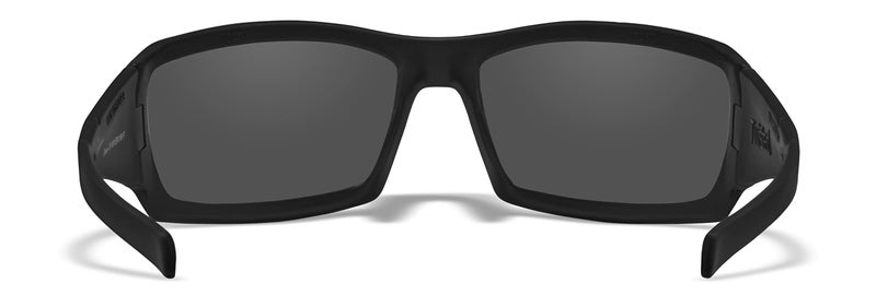 Wiley X WX Twisted Ballistic Black Ops Sunglasses, Safety Glasses for Men and Women, UV Eye Protection for Shooting, Fishing, Biking, and Extreme Sports, Matte Black Frames, Smoke Grey Tinted Lenses - Image 3