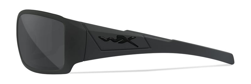 Wiley X WX Twisted Ballistic Black Ops Sunglasses, Safety Glasses for Men and Women, UV Eye Protection for Shooting, Fishing, Biking, and Extreme Sports, Matte Black Frames, Smoke Grey Tinted Lenses - Image 4
