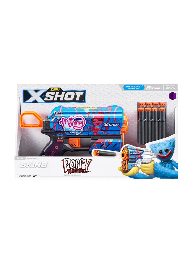Zuru X-Shot جلود فلوكس 8 سهام بوبّي بلاي تايم س1 وقت اللعب - لعبة أفعال للتصويب للأطفال، المراهقين، البنين والبنات، أنشطة العطلات الخارجية، هدايا للأطفال أعمار 8+  - Image 1