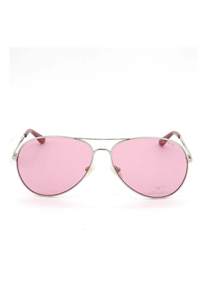 GUESS Women Aviator Large Sunglasses with Pink Lenses - GU7575S 10S 62mm - Image 2