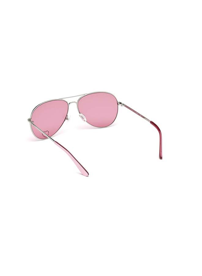 GUESS Women Aviator Large Sunglasses with Pink Lenses - GU7575S 10S 62mm - Image 3