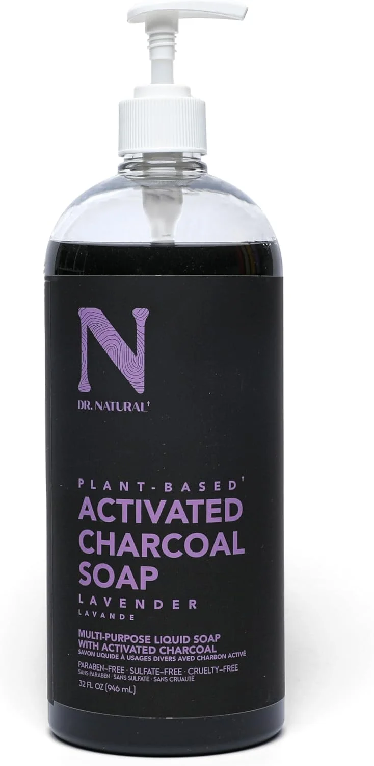 Dr. Natural Dr. Natural Activated Charcoal Soap - Lavender Scent, 32 fl oz (946 ml)