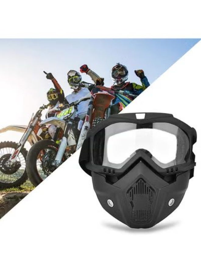 Goolsky Motorcycle Windproof Helmet Mask, Breathable Full‑Face Balaclava Face Cover, Dust‑Proof Anti‑UV Riding Headgear for Motorbike Cycling Outdoor Sports - Image 3