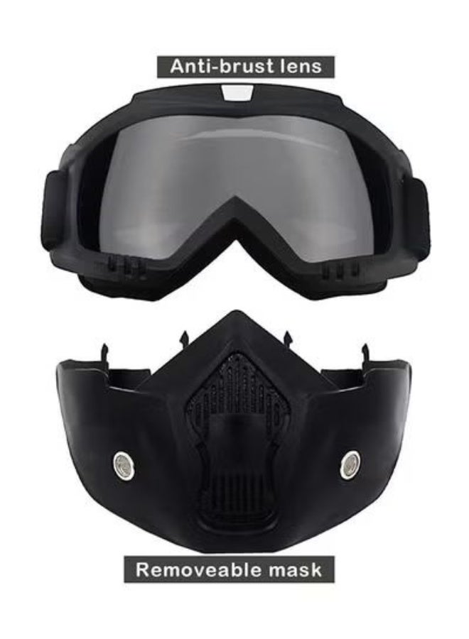Goolsky Motorcycle Windproof Helmet Mask, Breathable Full‑Face Balaclava Face Cover, Dust‑Proof Anti‑UV Riding Headgear for Motorbike Cycling Outdoor Sports - Image 5