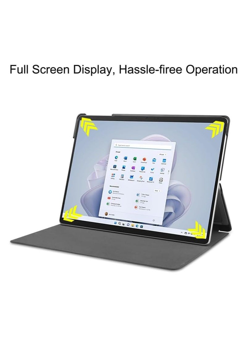 General Compatible with Microsoft Surface Pro 11 2024 13 inch Case PU Leather Flip Stand Hard PC Back Cover for Funda Surface Pro 11 Tablet Case  - Image 3