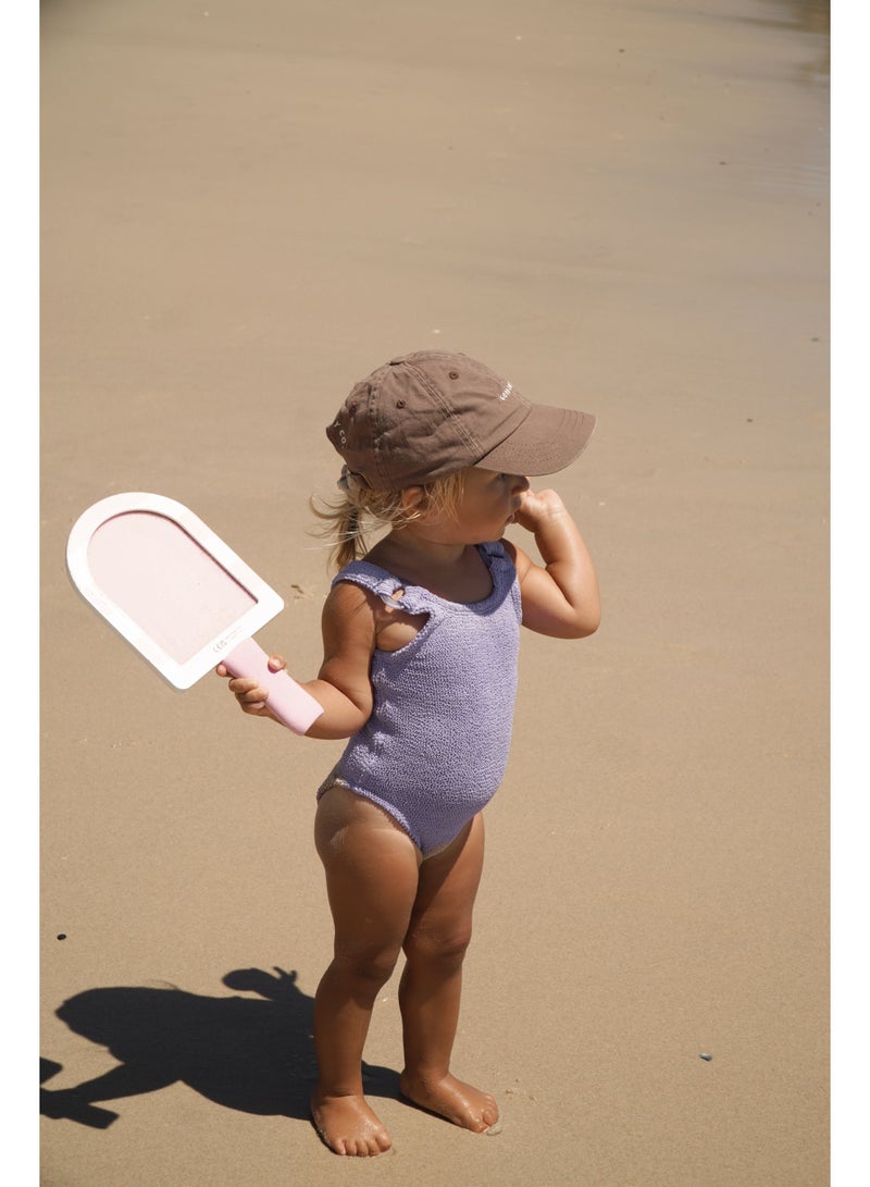 SUNNY LIFE Kids Velcro Beach Bats Set – Cotton Candy Cherry Design with Matching Ball – Outdoor Paddle Game Toy for Children – Lightweight & Safe Summer Activity for Girls & Boys - Image 4