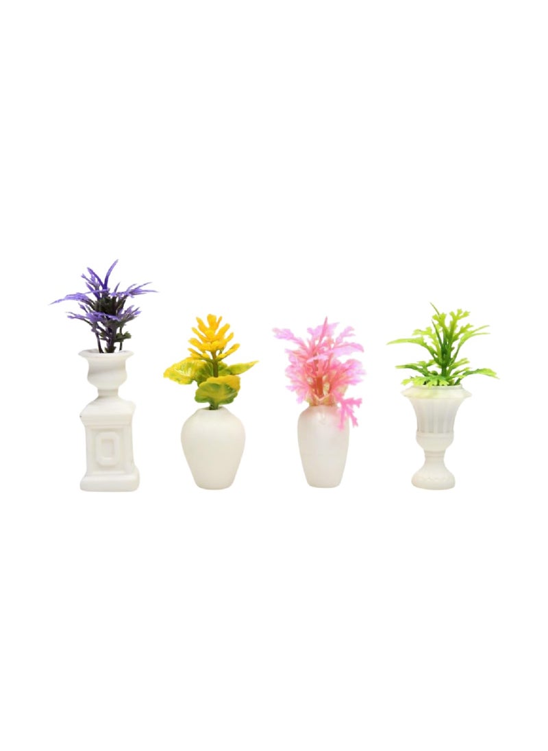 Wonderland Wonderland Imported Miniatures (Pack of 4) Flower vase |Miniature Figurine| Shelf Décor | Resin Home décor | Gift Items  - Image 2