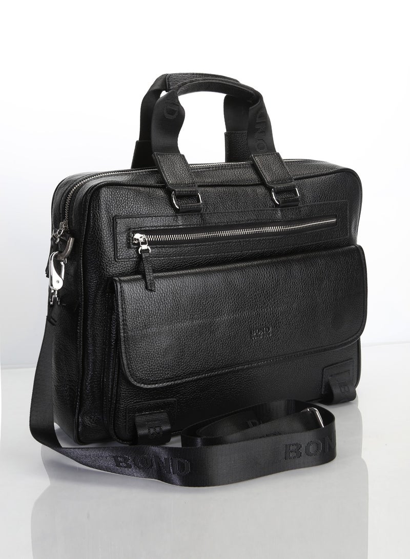 Bond Non Leather Laptop Bag Black - 1404 / 1364 - Image 4