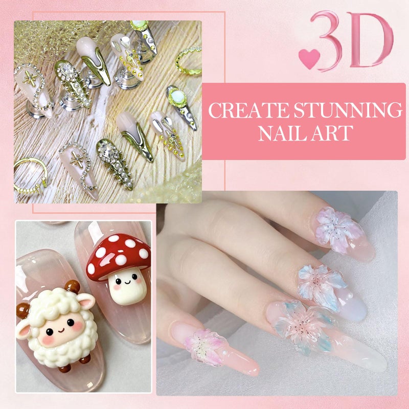 NAIL GIL NAILGIL Solid Builder Gel For Nails, Non-Sticky Hand 3D Sculpting Hard Gel for Art Carving Modeling and Extension, Clear 15g Tool Kit - Image 3