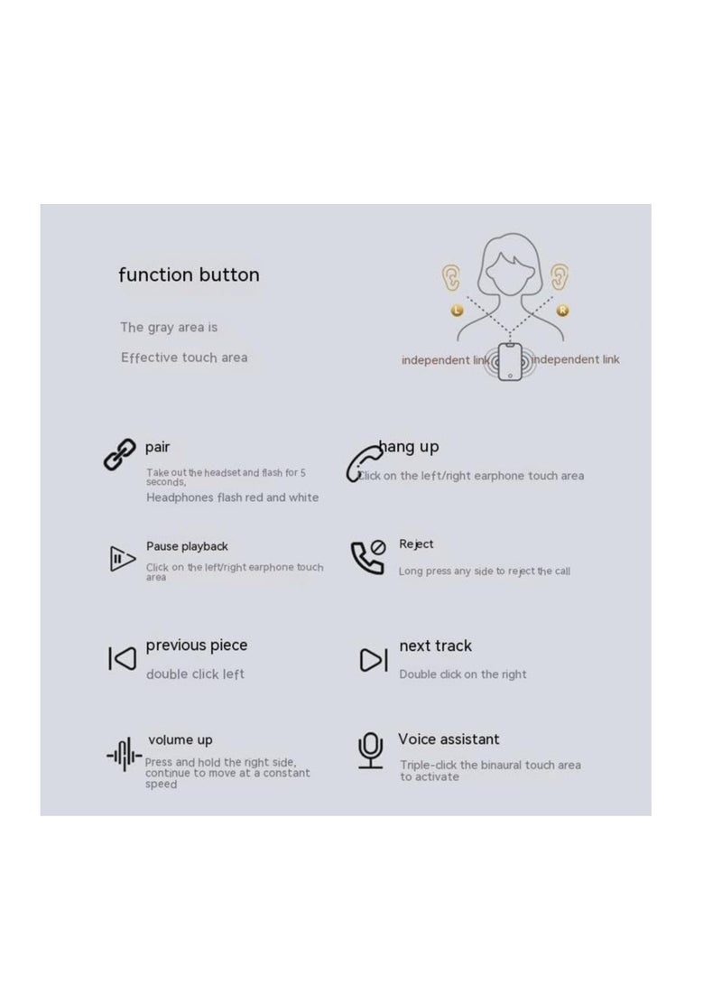 Bluetooth 5.3 Bone Conduction Ear Clip Headphones, Comfortable Wireless Open Earbuds, Dual Device Connection, Waterproof Sports Earbuds with Charging Case - Image 3