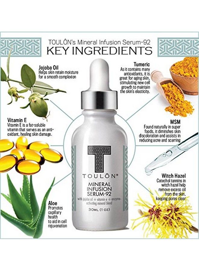 TOULON Skin Firming Serum For Face Neck & Decollete With All Natural Antiaging Minerals & Antioxidants Like Vitamin E - Image 4