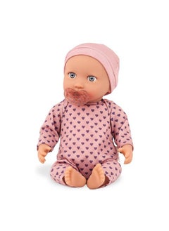 lulla baby 14"DOLL W/ PINK PAJAMAS W/ HEARTS &  HAT 