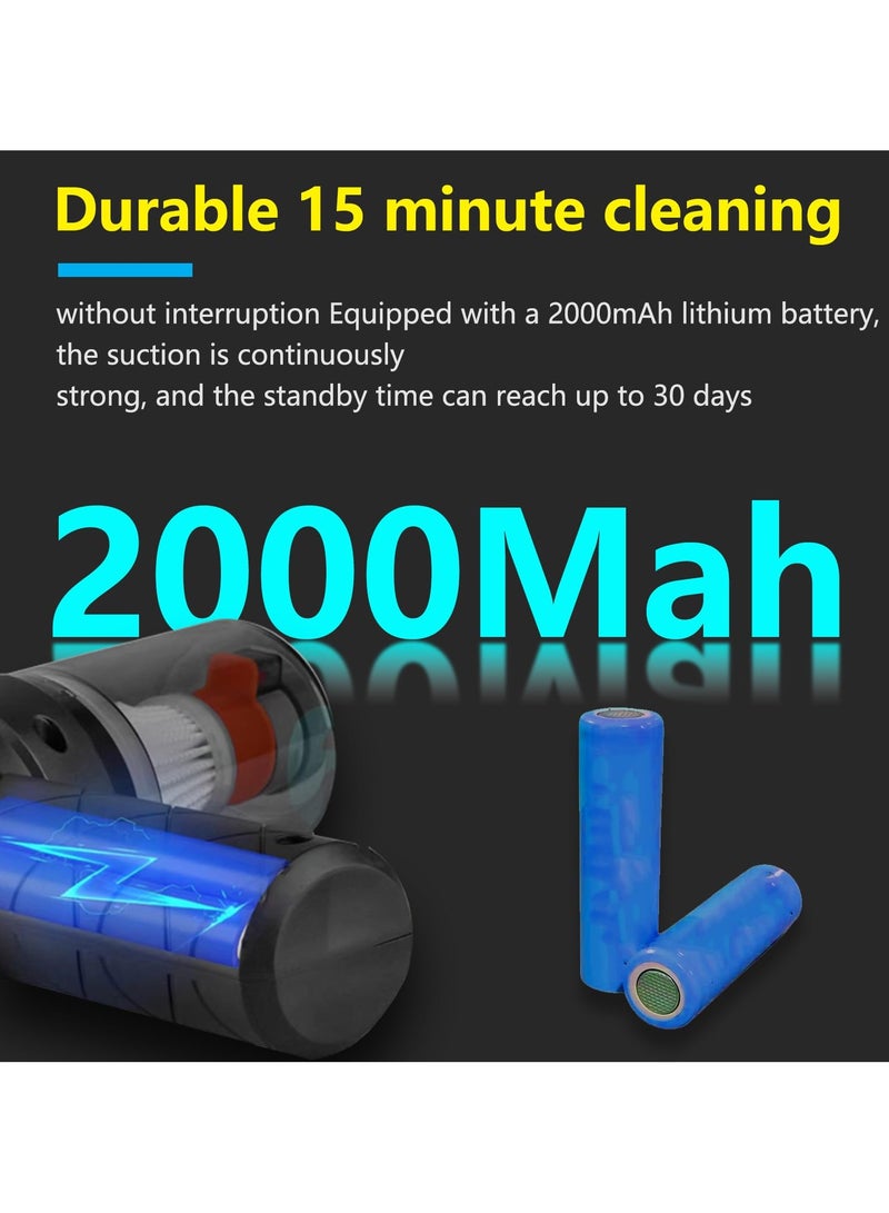 Handheld vacuum cleaner, wireless car vacuum cleaner, portable dust collector for cars, homes, and electronic devices, keyboard cleaning mini vacuum cleaner. - Image 5