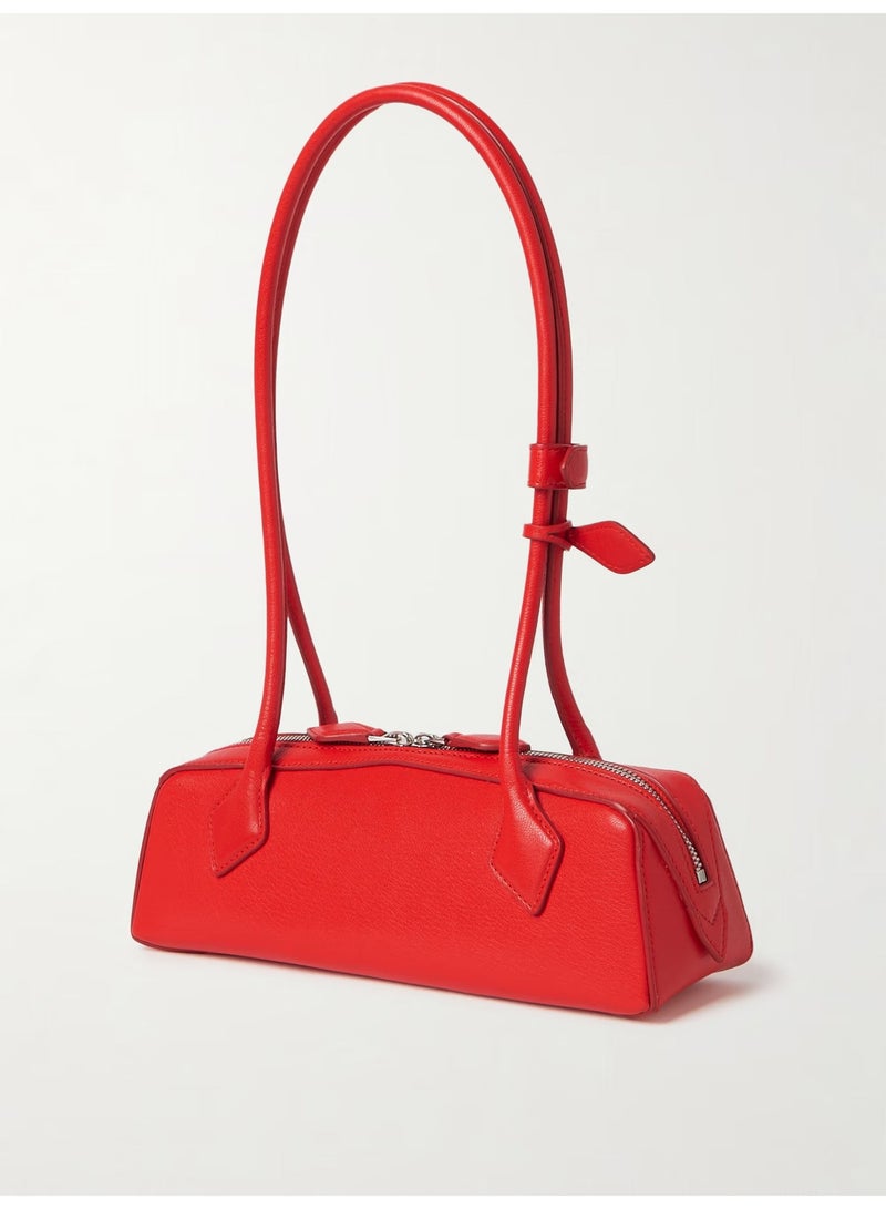 عاليا باريس ALAÏA Le Teckel حقيبة كتف جلدية متوسطة - Image 3