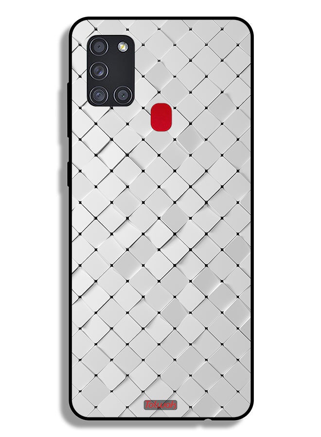 Tolwak Samsung Galaxy A21s Protective Case Cover Tiles Texture - Image 1