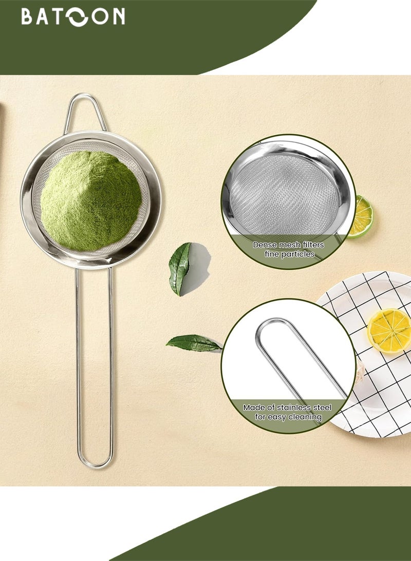 باتون طقم شاي ماتشا من 7 قطع، يتضمن وعاءً، مضرب ماتشا، ملعقة ماتشا، منخل شاي، حامل مضرب، حصيرة وعاء، مجموعة هدايا لأدوات تحضير الماتشا. - Image 5
