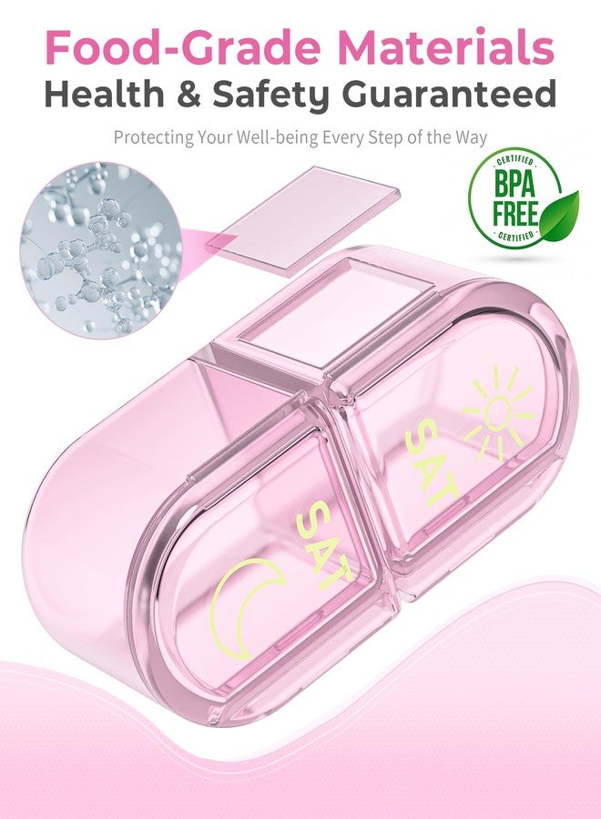 Pillex Pill Organizer 2 Times a Day, AM PM Pill Organizer 7 Day, Weekly Pill Box 2 Twice a Day, Travel Pill Case 7 Days, Medicine Organizer for Medication, Vitamins, Fish Oils, Supplements - Image 5