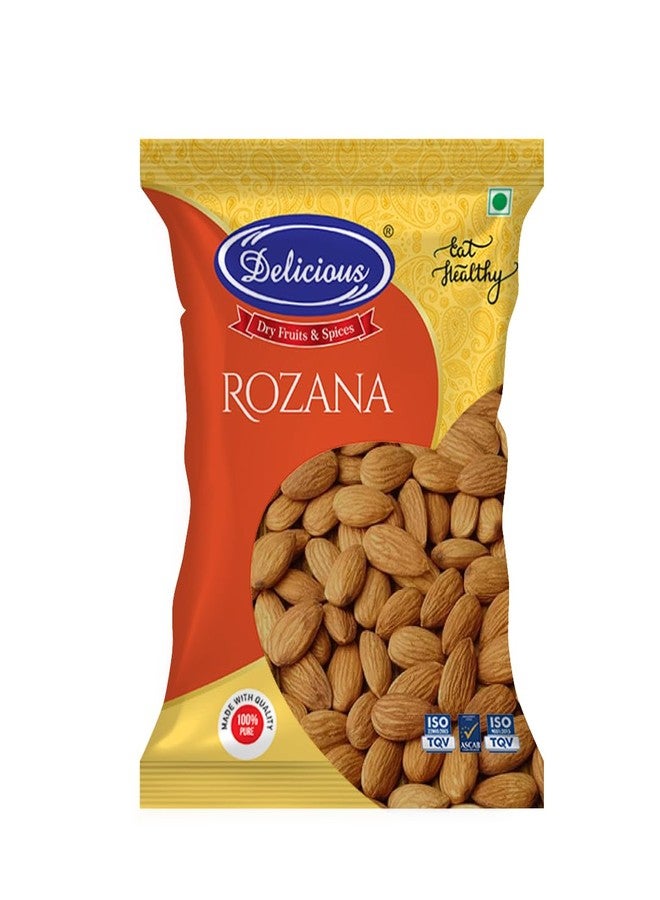 Delicious Rozana Almond | Healthy Snacks | Badam High in Fiber & Protein | Nuts and Dry Fruits | Almonds 500gm - Image 1