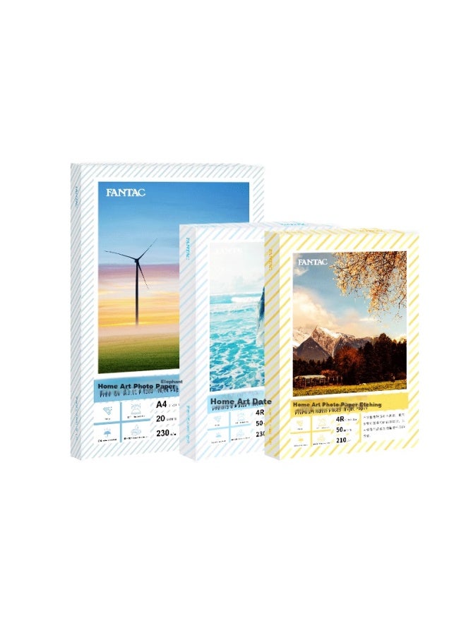 Fantac Ivory White Ilration Art Paper Photo Paper For Hand-drawn Portraits, A4 Inkjet Printing Photo Paper, Matte Cardstock For Home Use, 20 Sheets, 9895-697 - Image 2