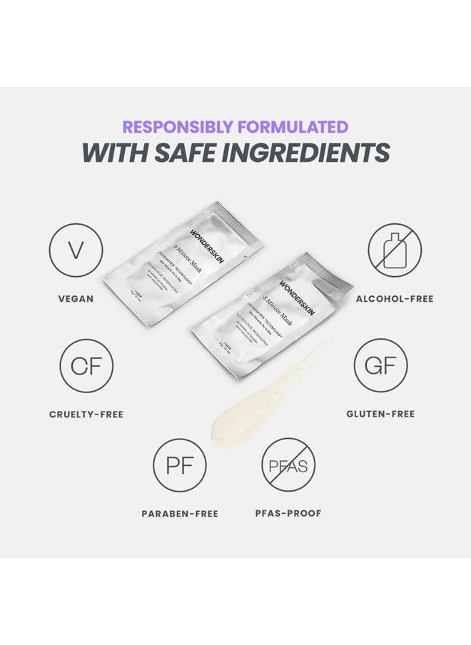 8 Minute Mask, Hydrating and Anti Aging Face Mask Packed with Vitamin C and Niacinamide, Moisturizing Face Masks Pack of 8
