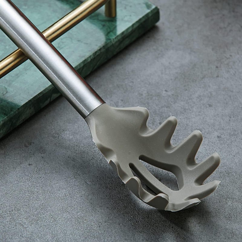 Berglander Spaghetti Spoon Non-stick Silicone Pasta Server, Spaghetti Server For Cooking, Pasta Fork, Noddle Fork, Dishwasher Safe, Easy to Clean - Image 5