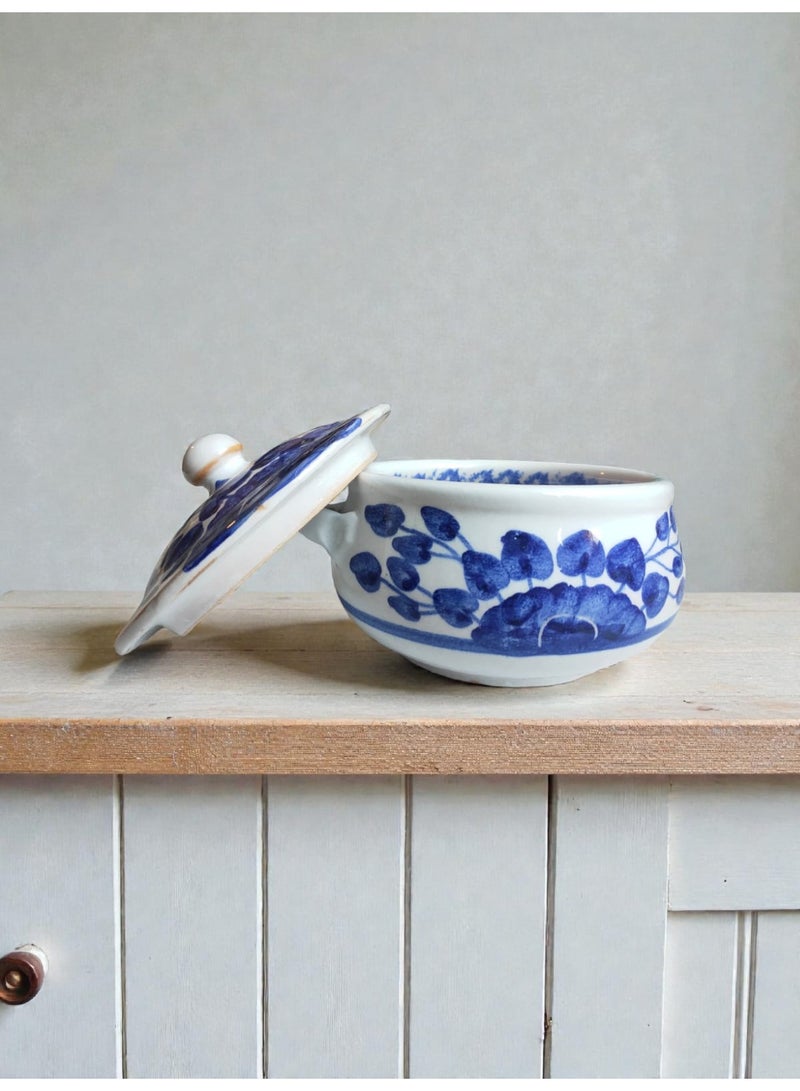 كلور زون بوتري وعاءمن الفخار و الخزف رسم يدوي - امن داخل الافران و الميكروويف ١٩ سم - Image 2