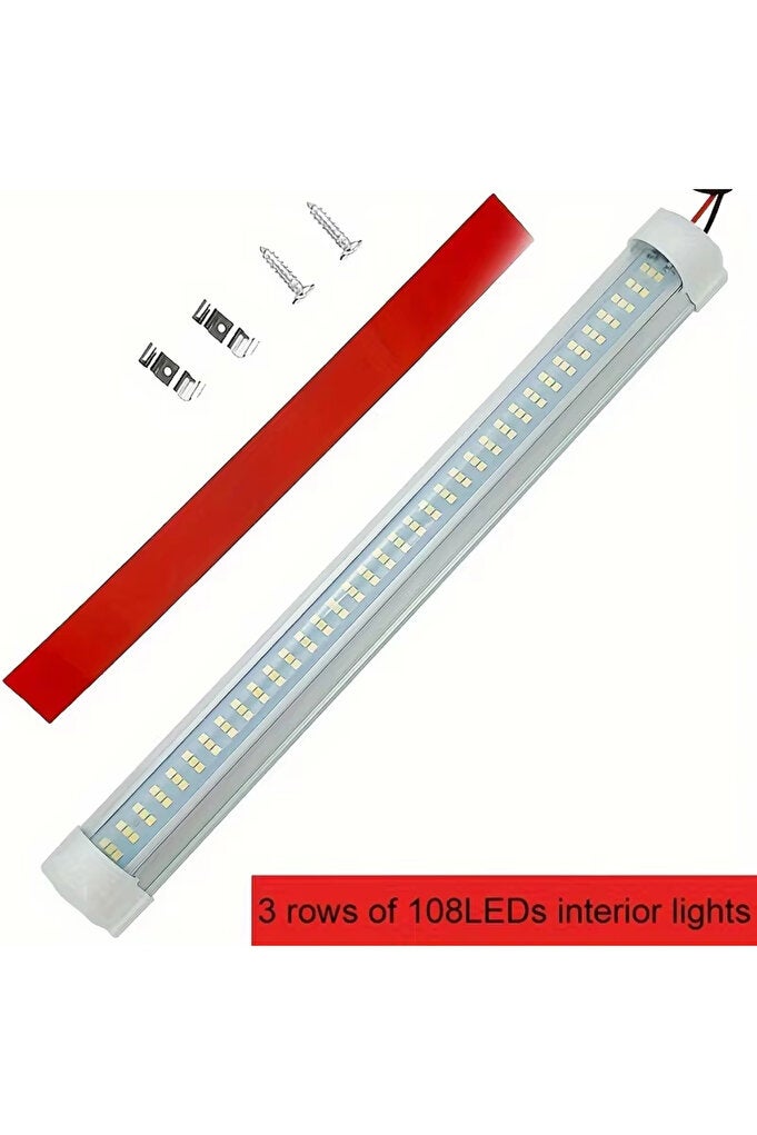 JX33 1PC 12V-80V Bright LED Car Interior Light Universal Cabin Ceiling Reading Lamp With Switch For - Image 3