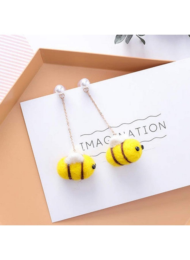 Prudance 12 Piece Wool Felt Bees Cute Bee Craft Ball Supplies For Baby Shower Children Party Nursery Tent Home Decoration Diy Crafts Toys - Image 5